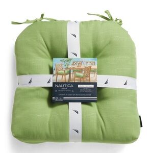 NAUTICA 20x20 2pk Indoor Outdoor Solid Tufted Chair Pads